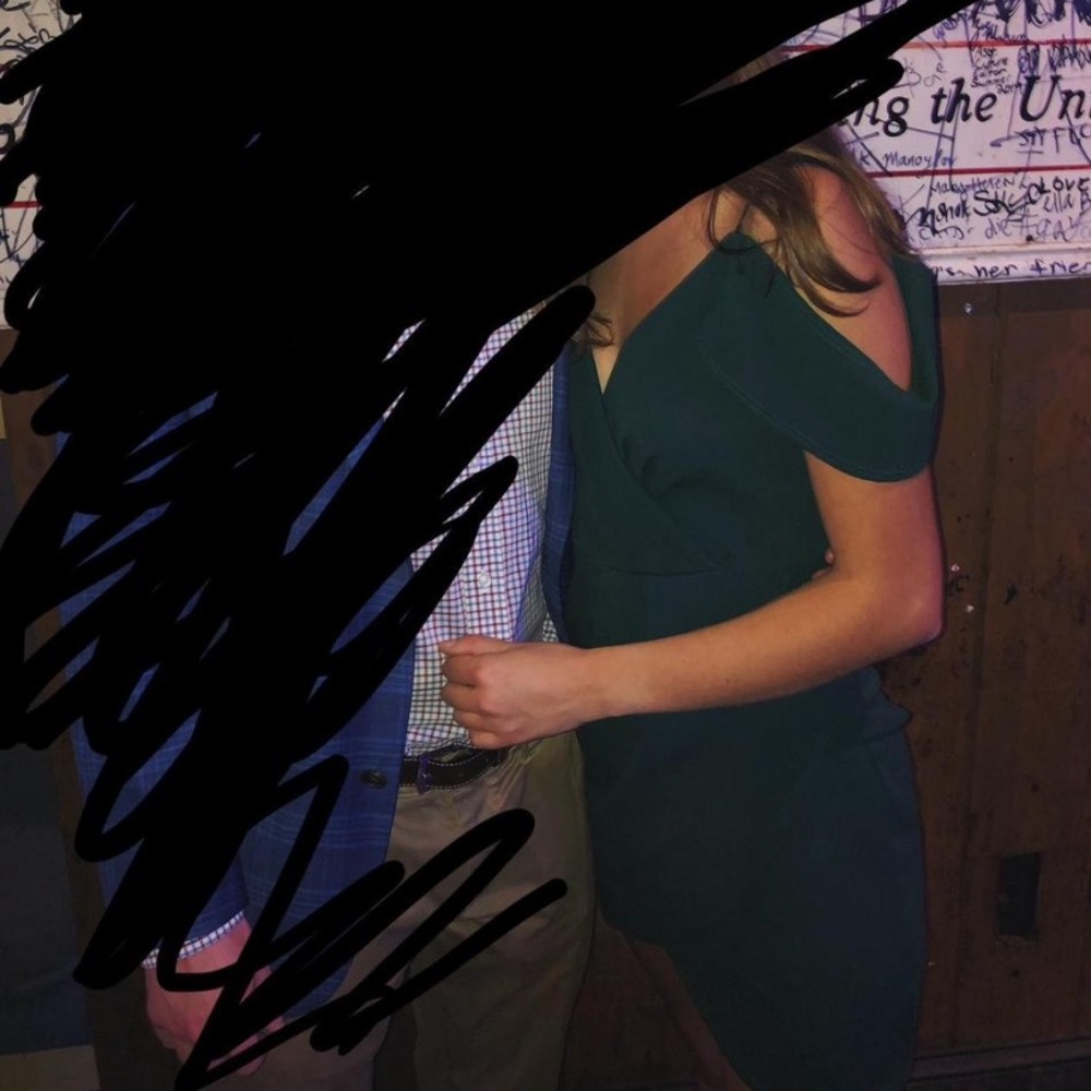 Lulus forest green cocktail dress. Size XS